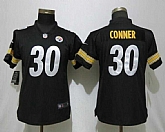 Women Nike Steelers 30 James Conner Black Vapor Untouchable Limited Jersey